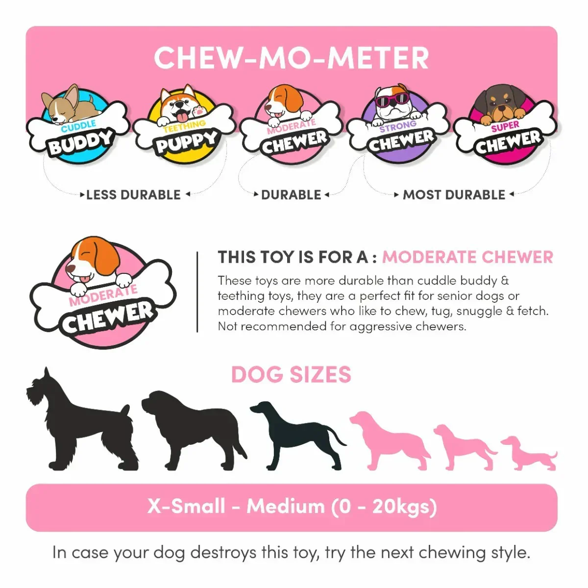 FOFOS Safari Line - Giraffe Plush Dog Toy - Image 6