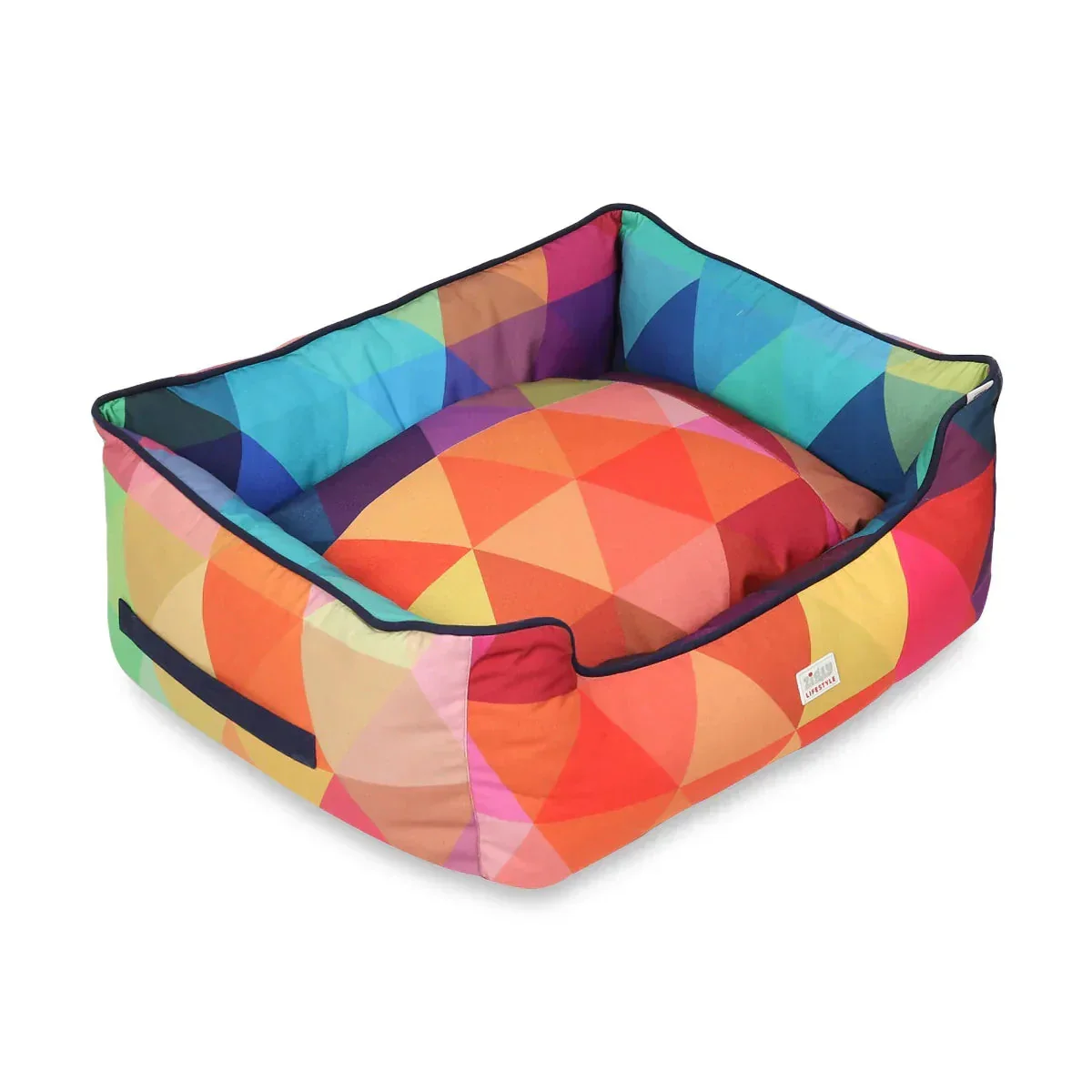 ZL Colourful Angular Lounger Dog Bed - Image 4