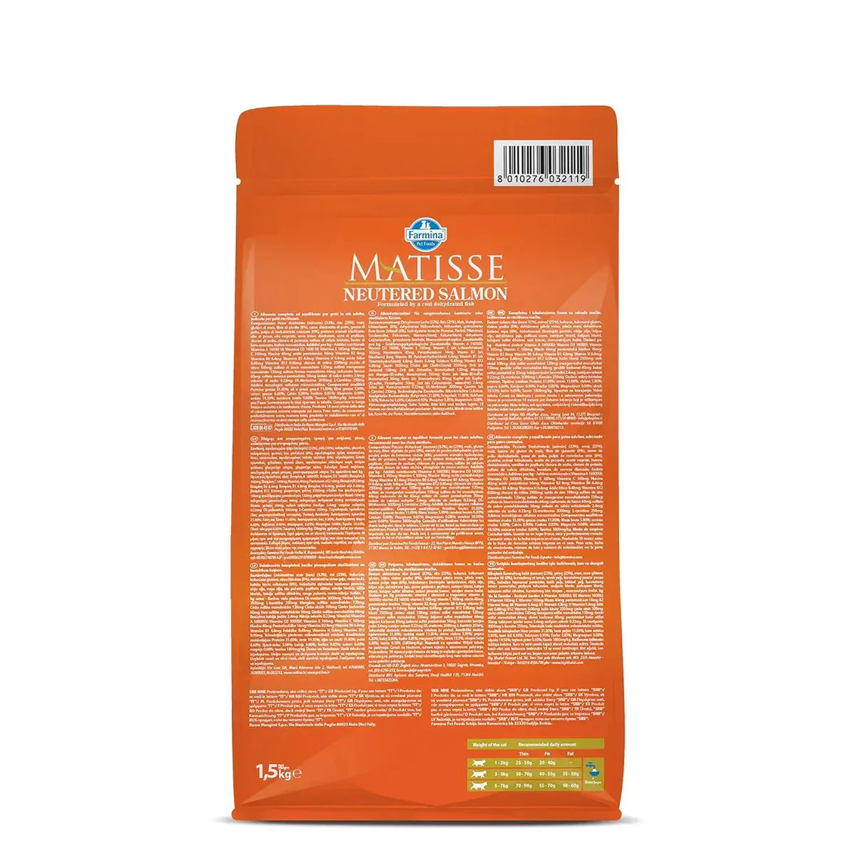 Matisse Neutered Salmon Adult Dry Cat Food - 1.5 kg - Image 5