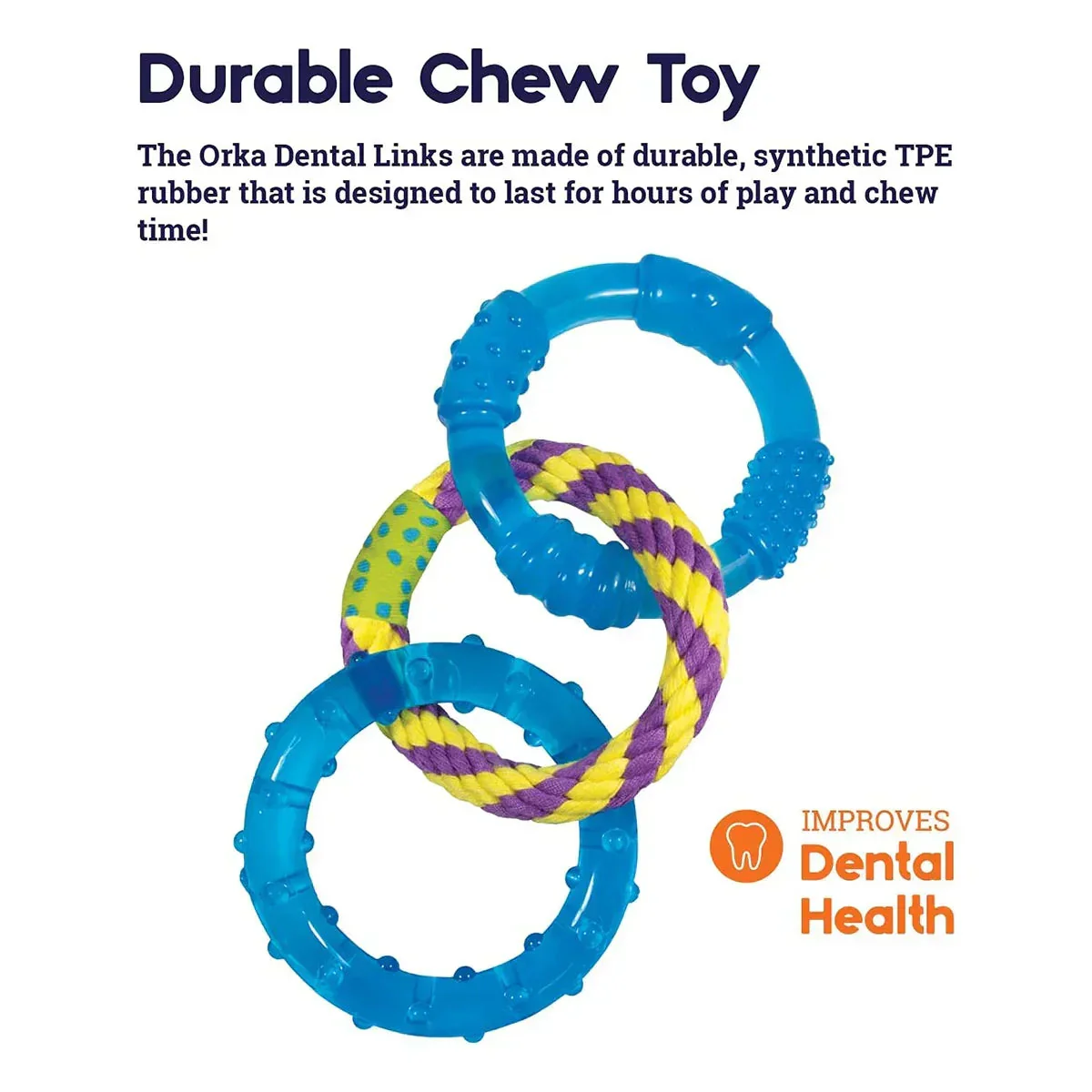 Nina Ottoson Orka Dental Links Dog Chew Toy - Image 3