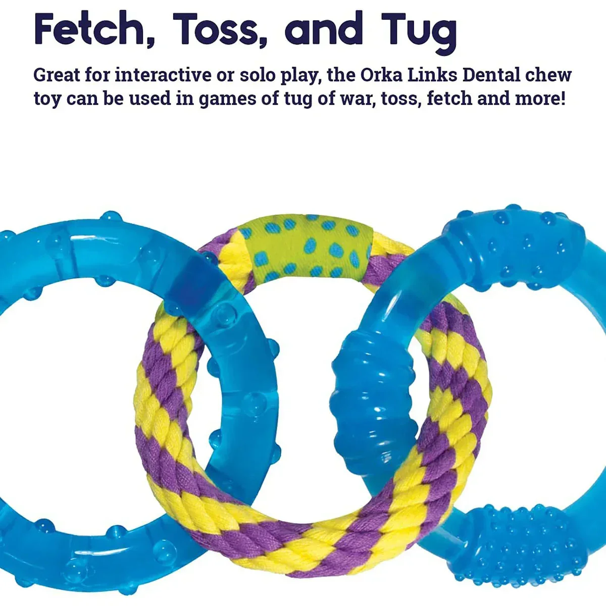 Nina Ottoson Orka Dental Links Dog Chew Toy - Image 5