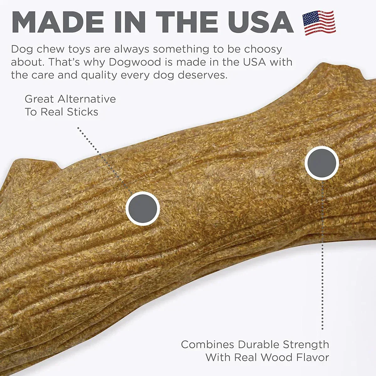 Outward Hound Dogwood Durable Stick Chew Toy - Image 3