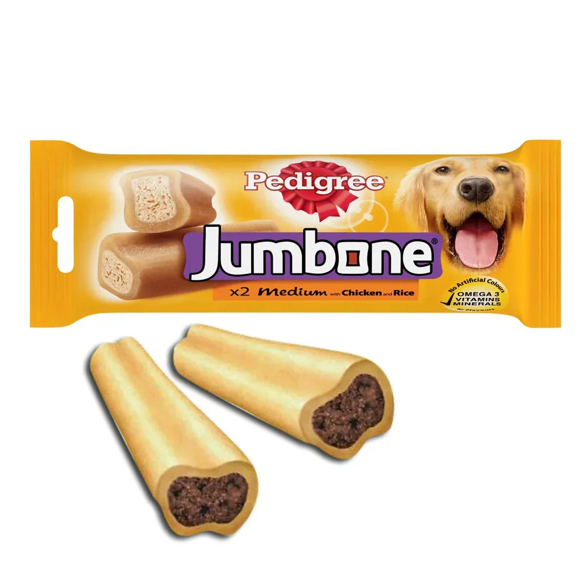 Pedigree Jumbone Chicken & Lamb Flavour Adult Dog Treats - Medium & Large Breeds - 180g - Image 3