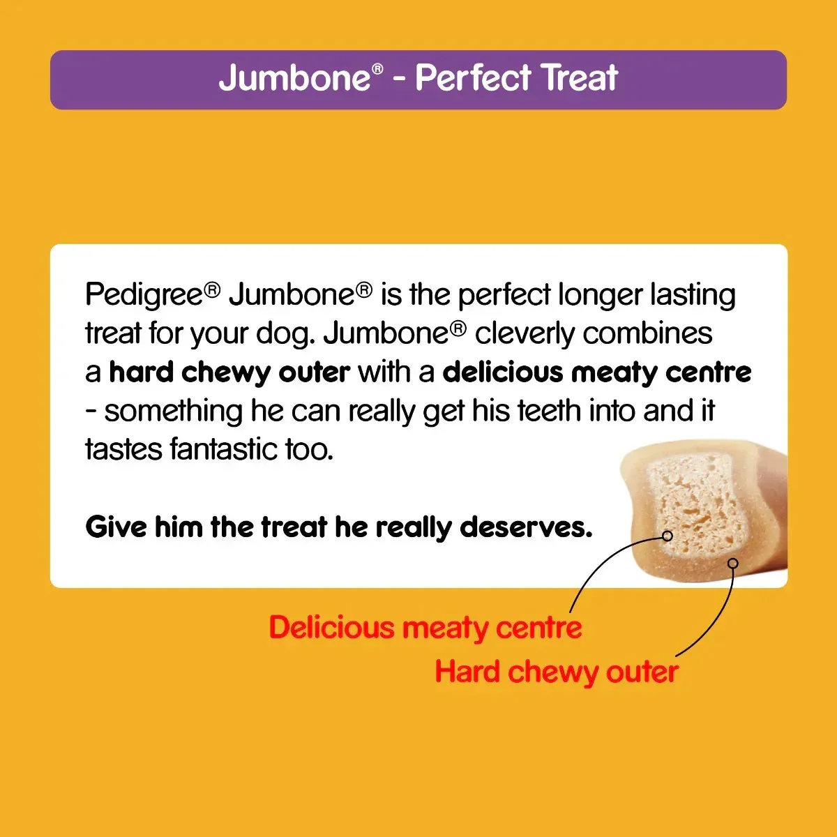 Pedigree Jumbone Chicken & Lamb Flavour Adult Dog Treats - Medium & Large Breeds - 180g - Image 5