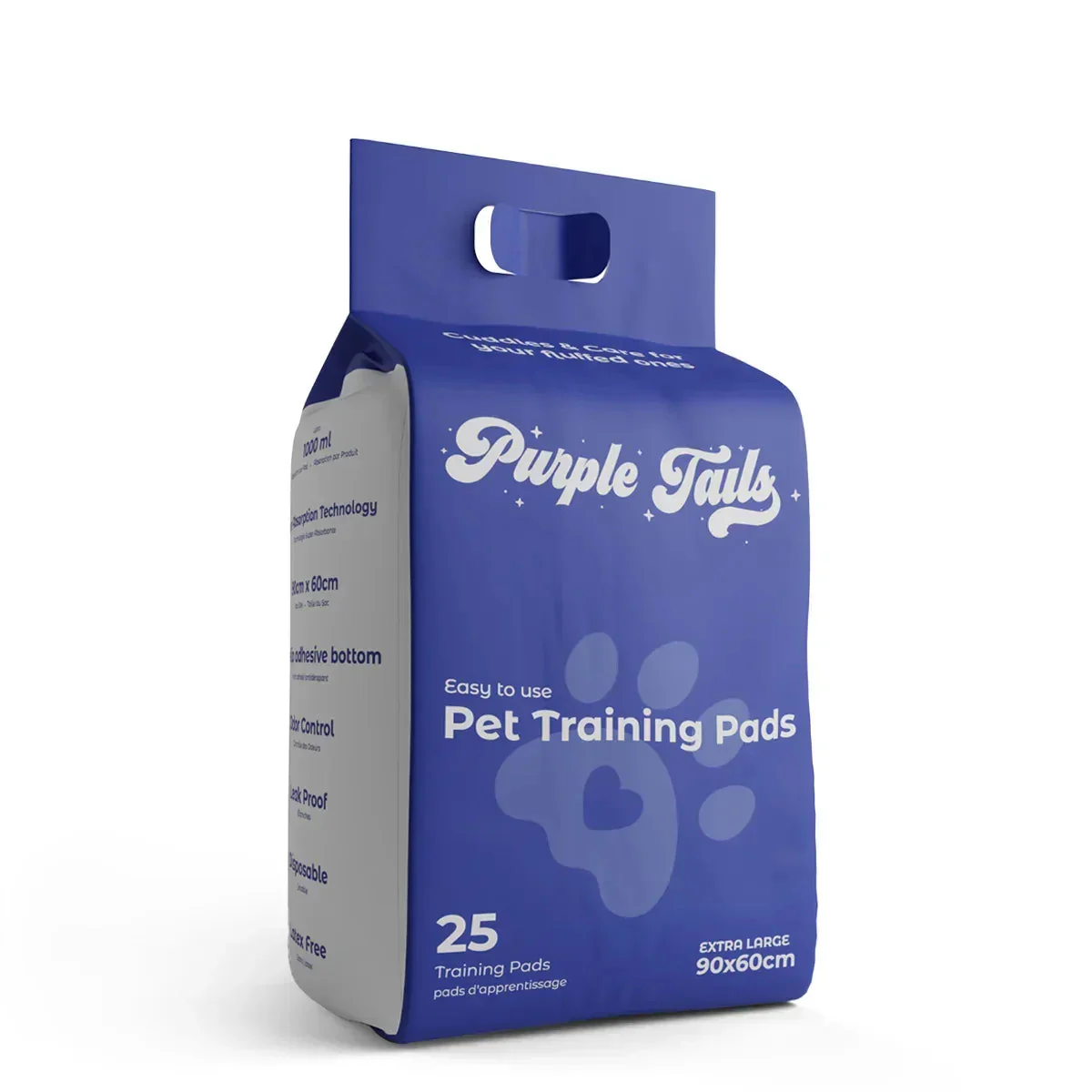 Purple Tails Pet Training Pads - 25 Pads - Image 9