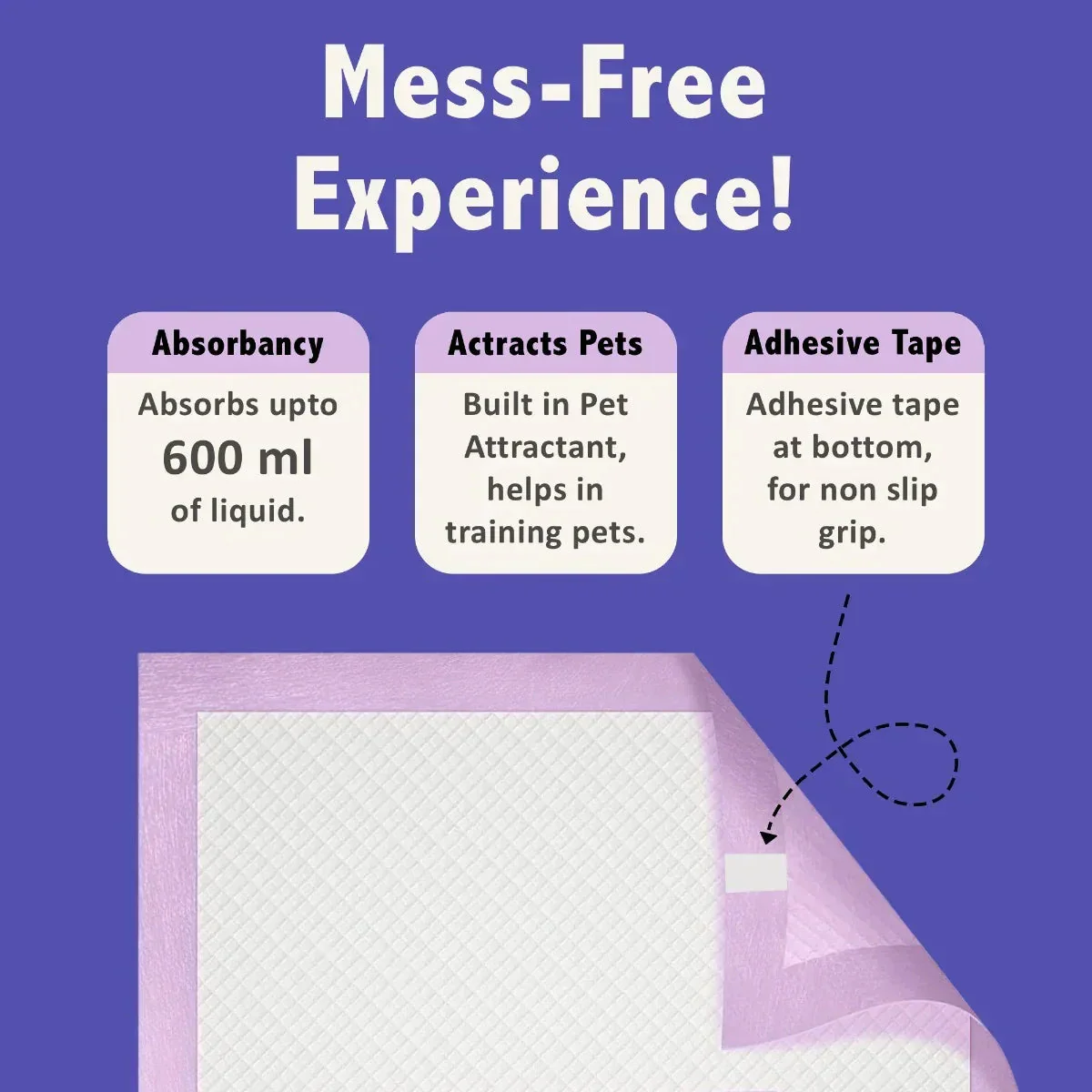 Purple Tails Pet Training Pads - 50 Pads - Image 5