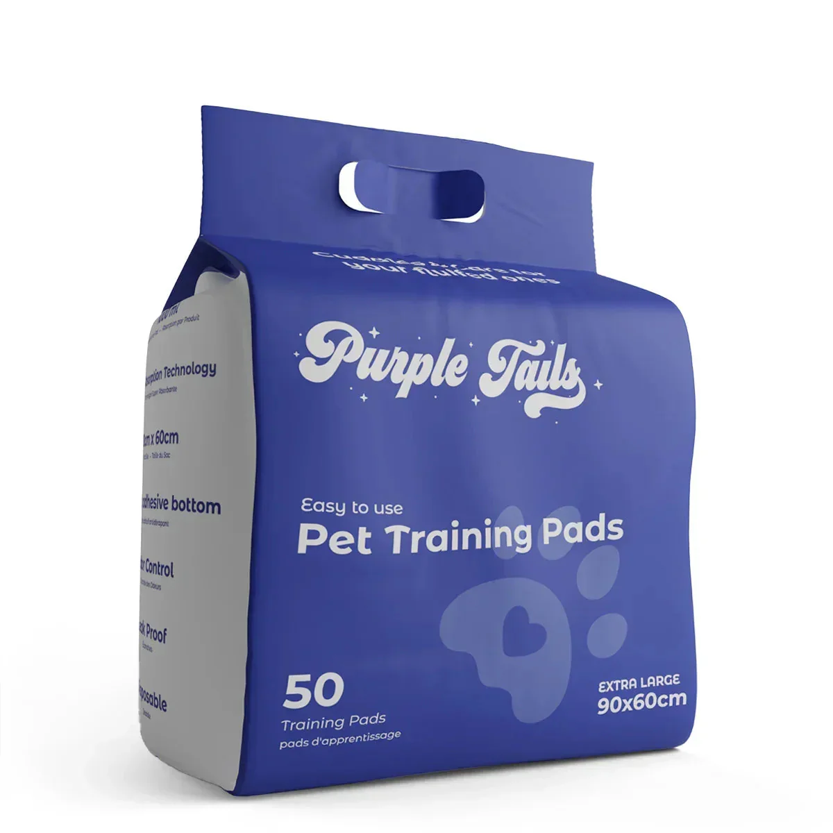 Purple Tails Pet Training Pads - 50 Pads - Image 9