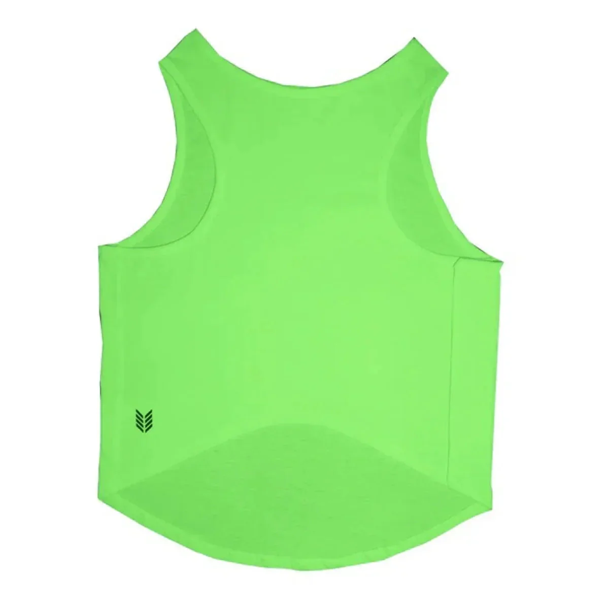 Ruse Let's Party Printed Tank Dog Tee Lime Green - Image 3