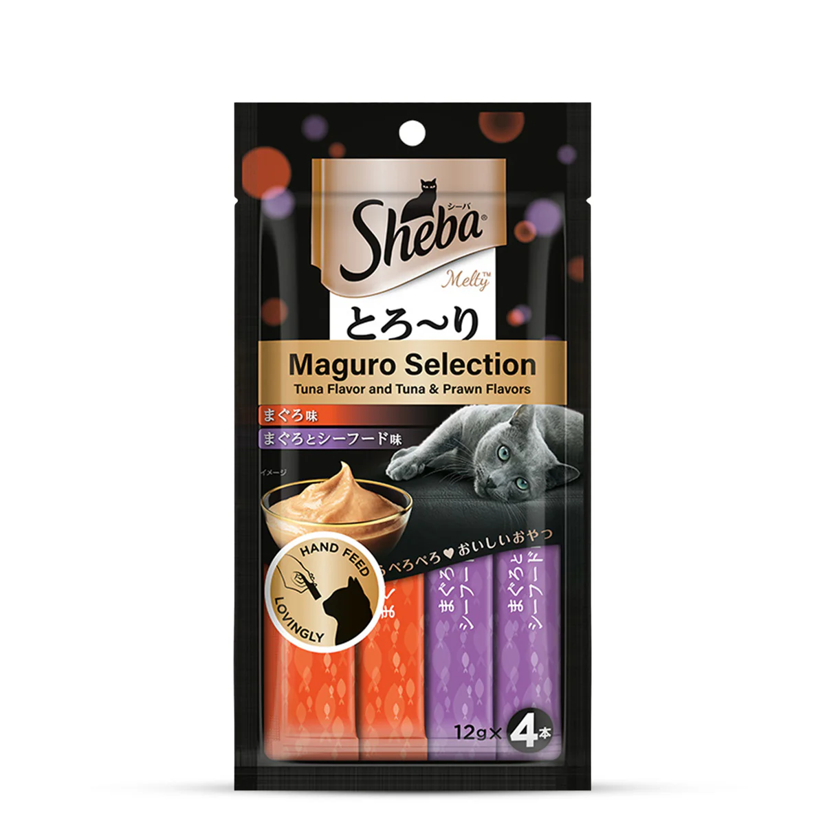 Sheba Maguro Selection Tuna & Prawn Flavour Cat Meaty Treat - 48 gm - Image 13