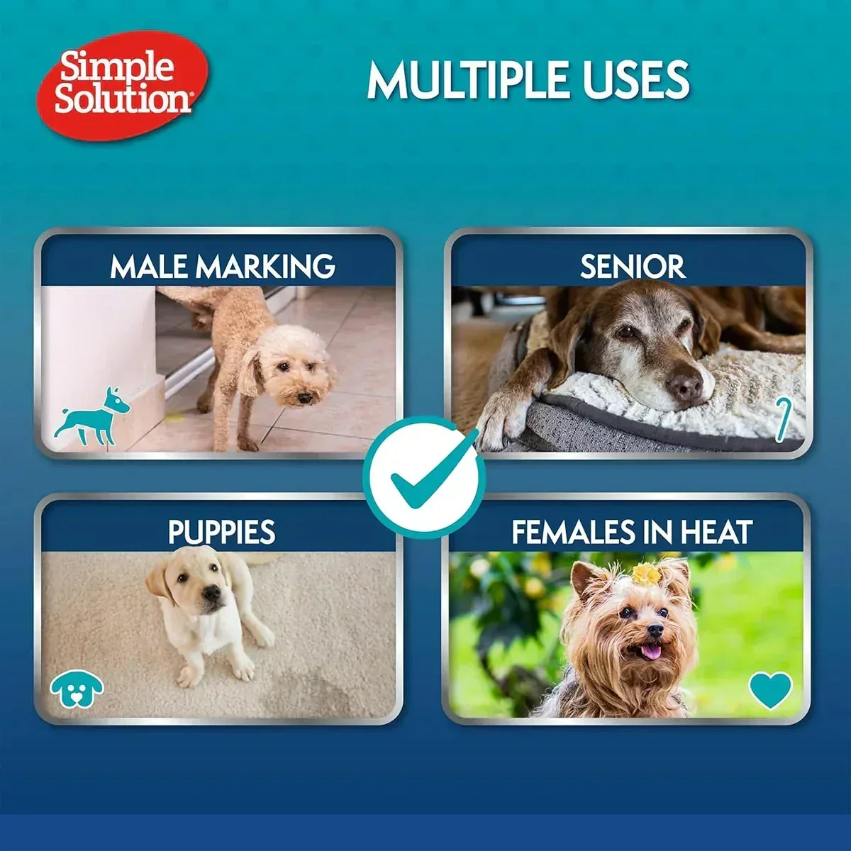 Simple Solution Disposable Diapers for Dogs - XS - 23-36cm - 12 Diapers - Image 4