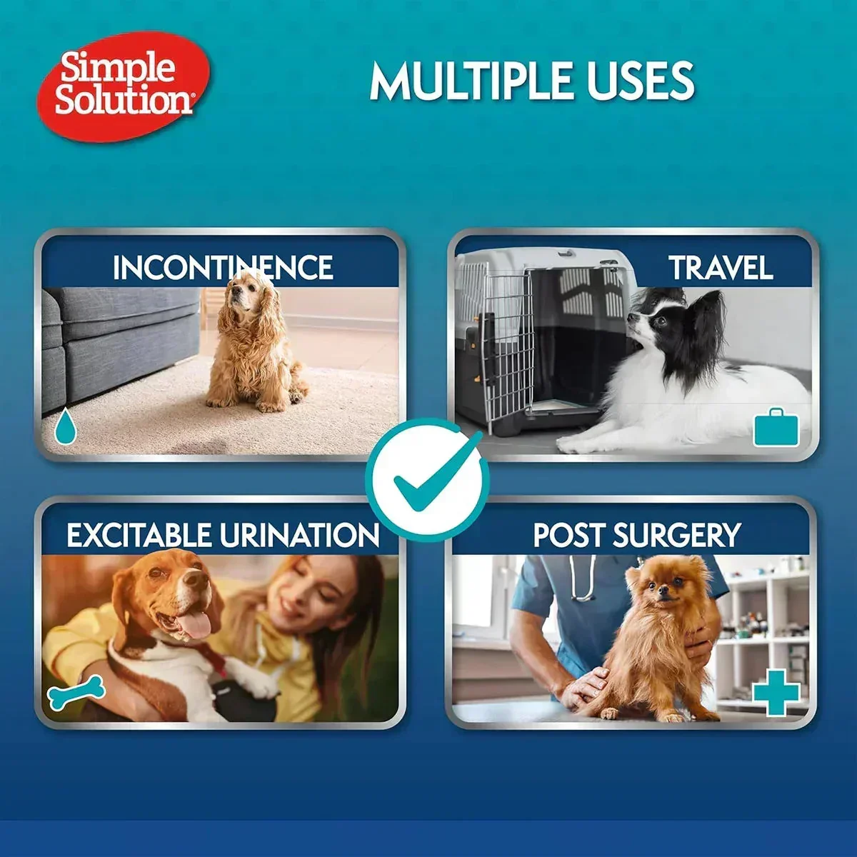 Simple Solution Disposable Diapers for Dogs - XS - 23-36cm - 12 Diapers - Image 5