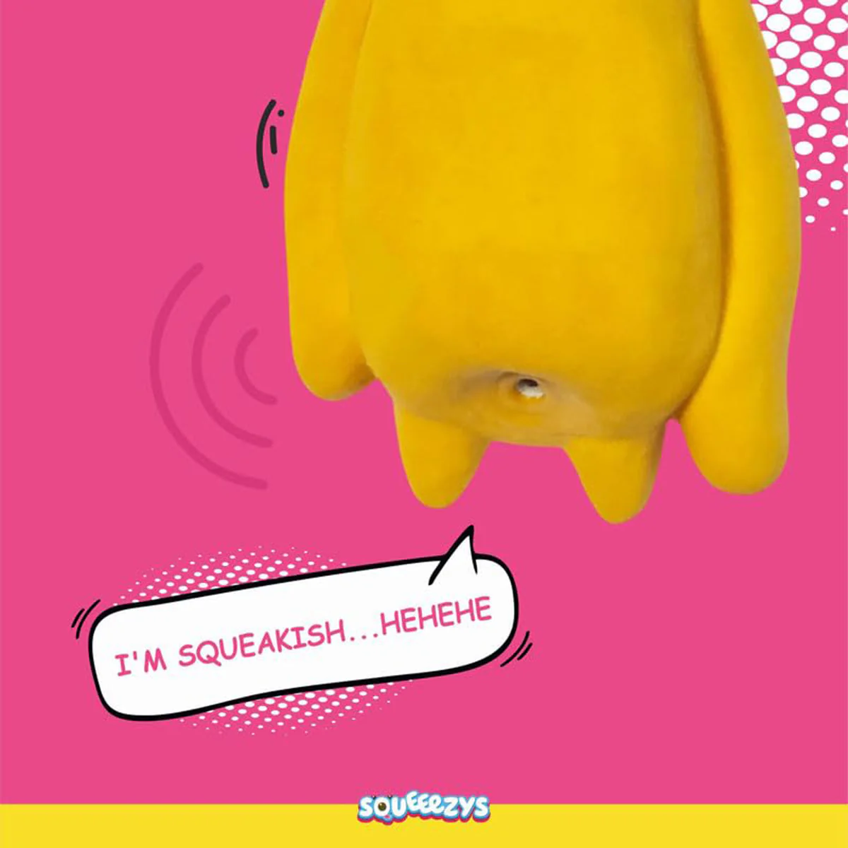 Squeeezys Latex Monster Brother Dog Toy - Yellow - Image 3