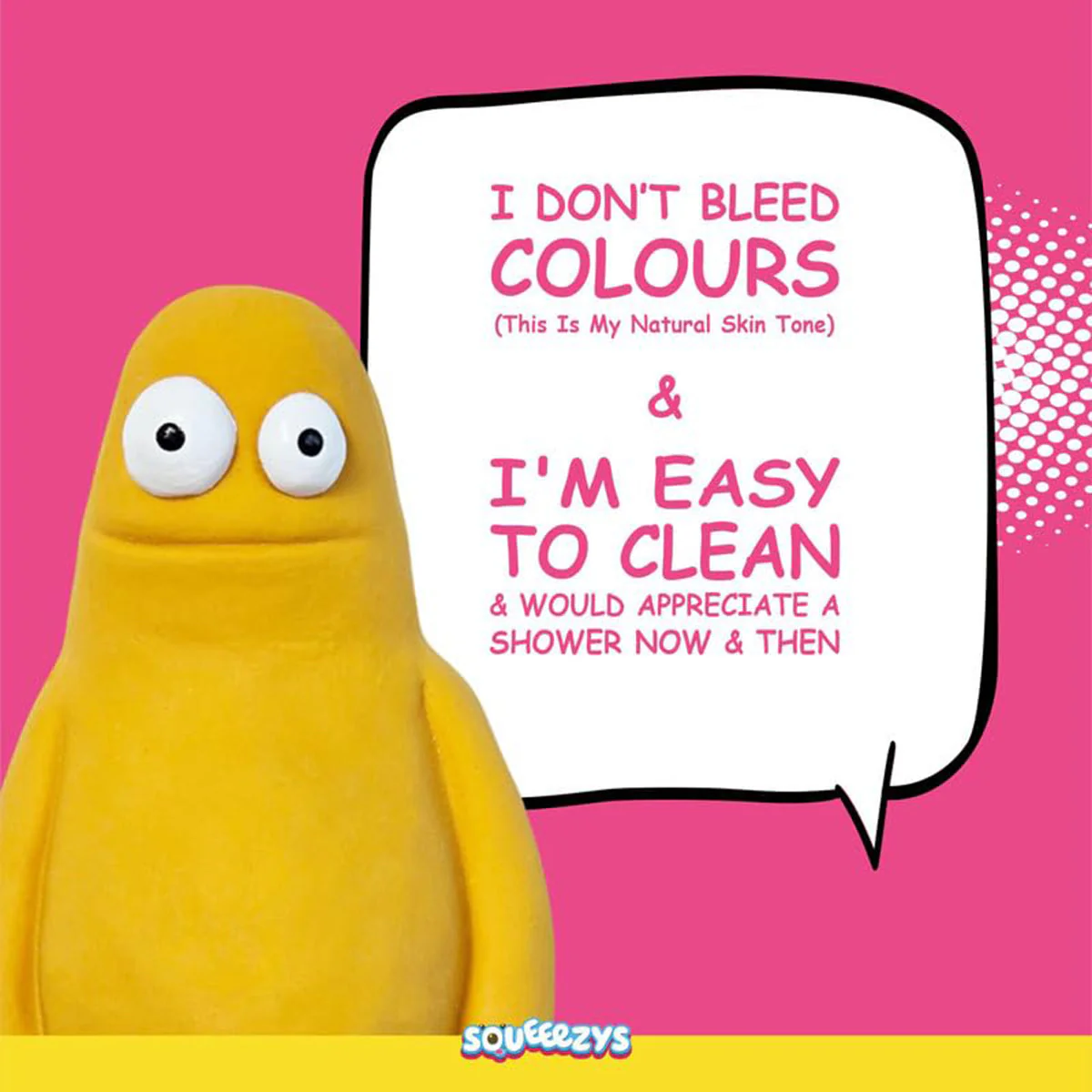 Squeeezys Latex Monster Brother Dog Toy - Yellow - Image 5