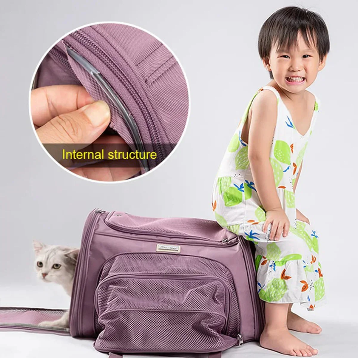 Truelove 3 Side Expandable Duffle Carrier - Wistful Mauve - Image 4