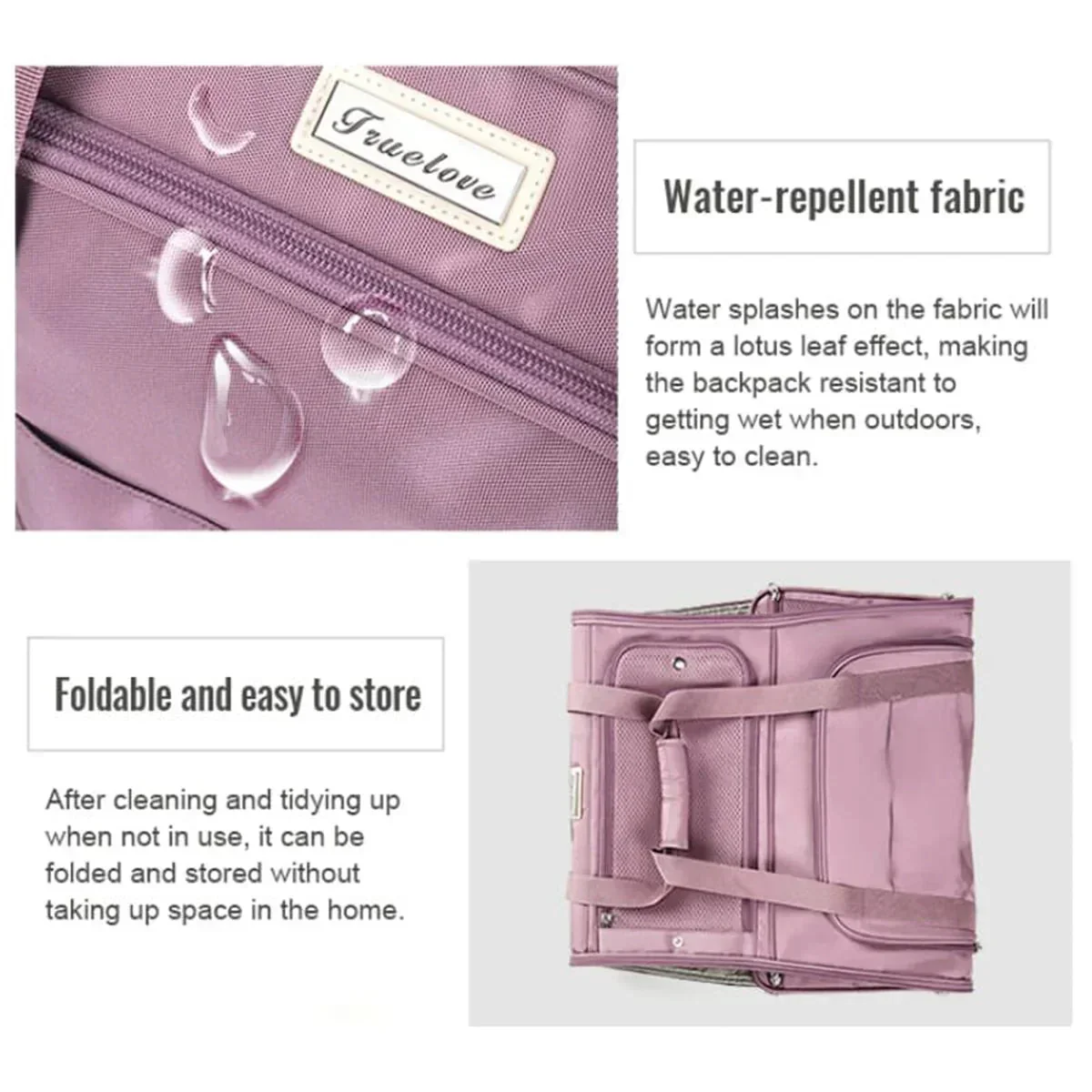 Truelove 3 Side Expandable Duffle Carrier - Wistful Mauve - Image 6