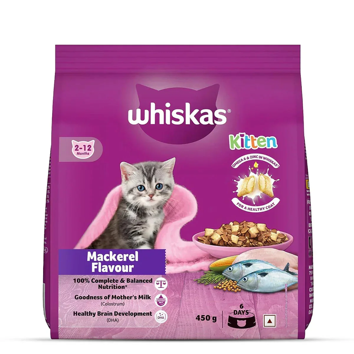 Whiskas Kitten (2-12 months) Mackerel Dry Food - 1.1 kg - Image 13
