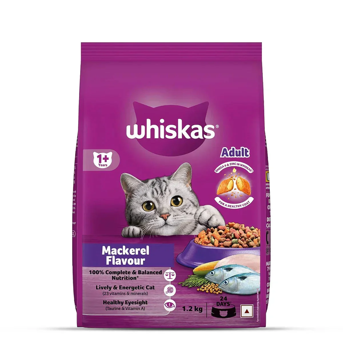 Whiskas Mackerel Dry Cat Food - All Breeds Adult (1+ year) - Image 13