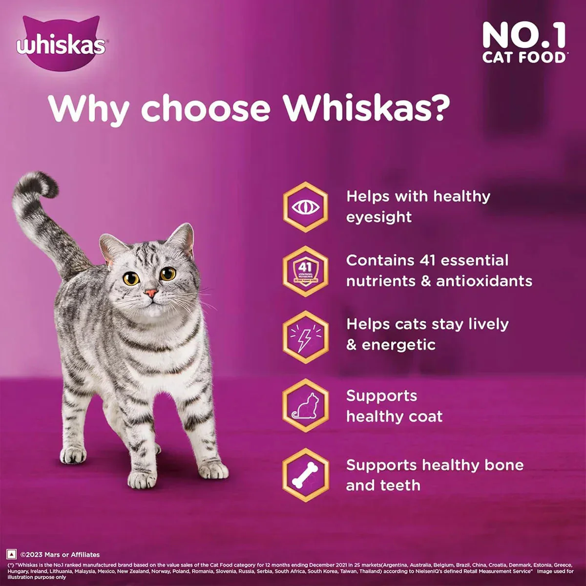 Whiskas Mackerel Dry Cat Food - All Breeds Adult (1+ year) - Image 6