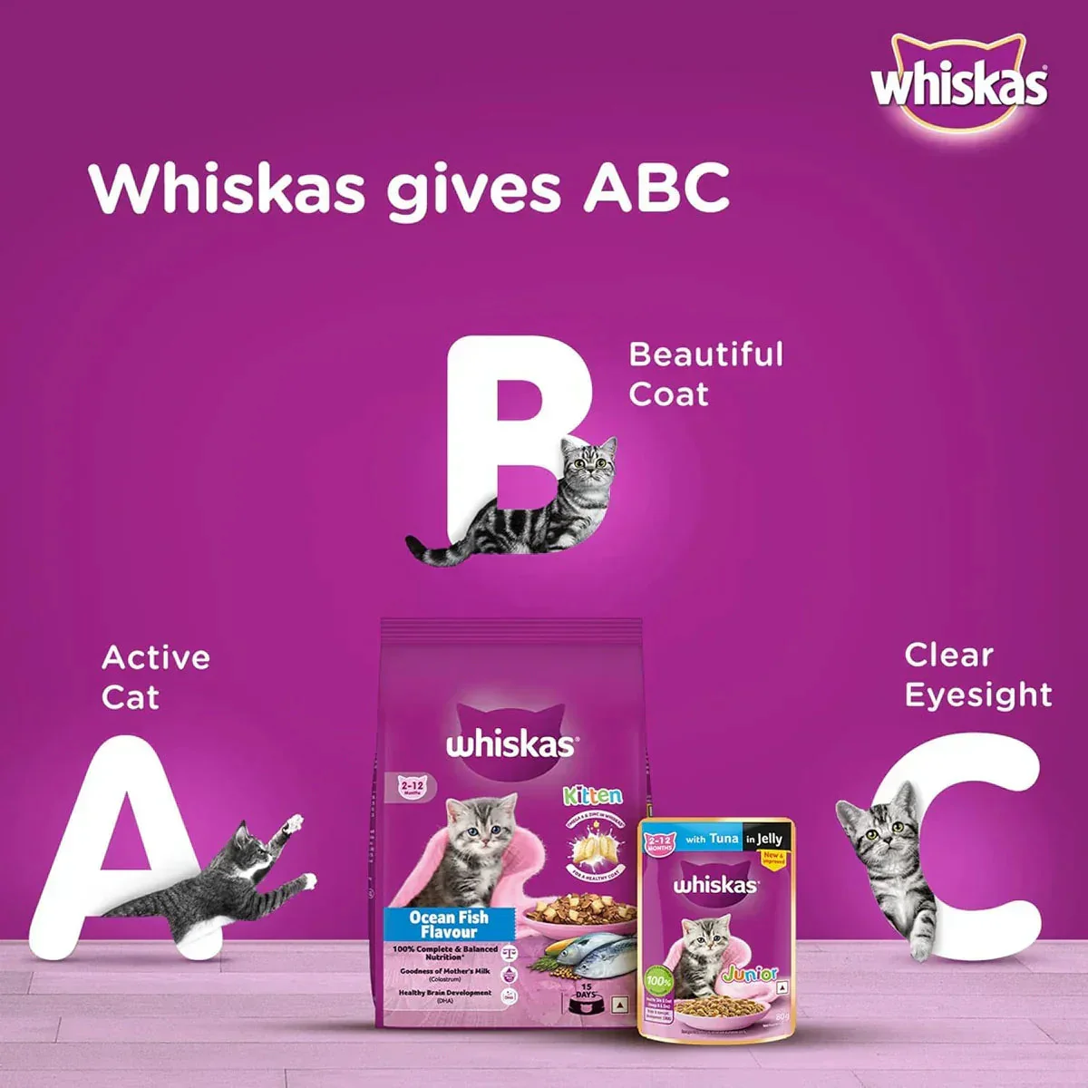 Whiskas Ocean Fish Dry Cat Food - All Breed Kitten (2-12 months) - Image 8