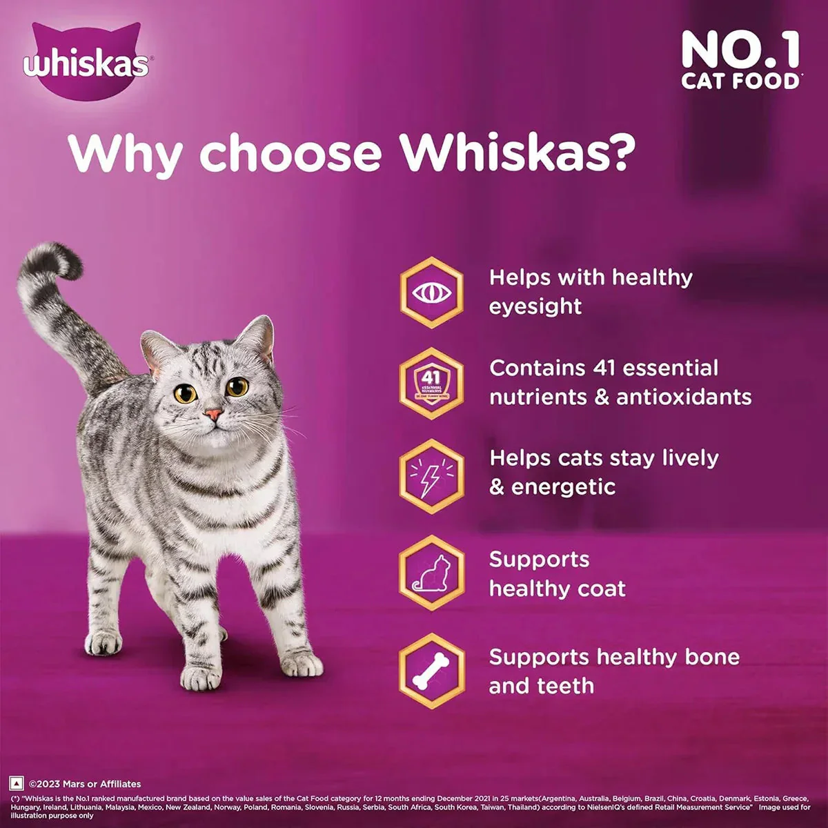 Whiskas Tuna Flavour Dry Cat Food - All Breeds Adult (+1 year) - Image 6