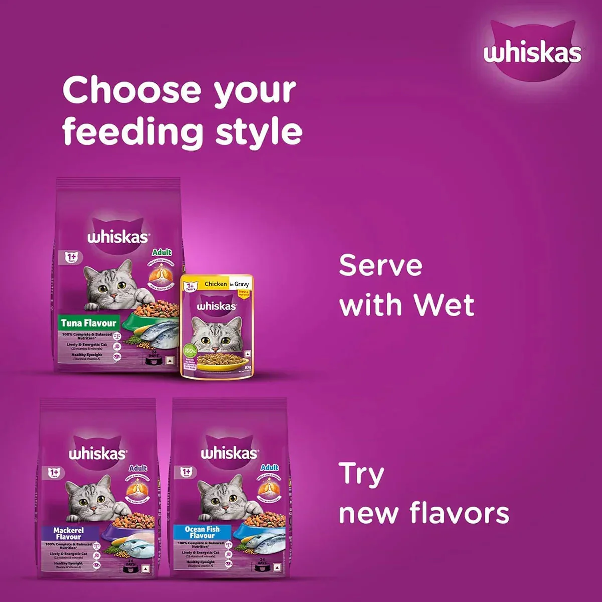 Whiskas Tuna Flavour Dry Cat Food - All Breeds Adult (+1 year) - Image 9
