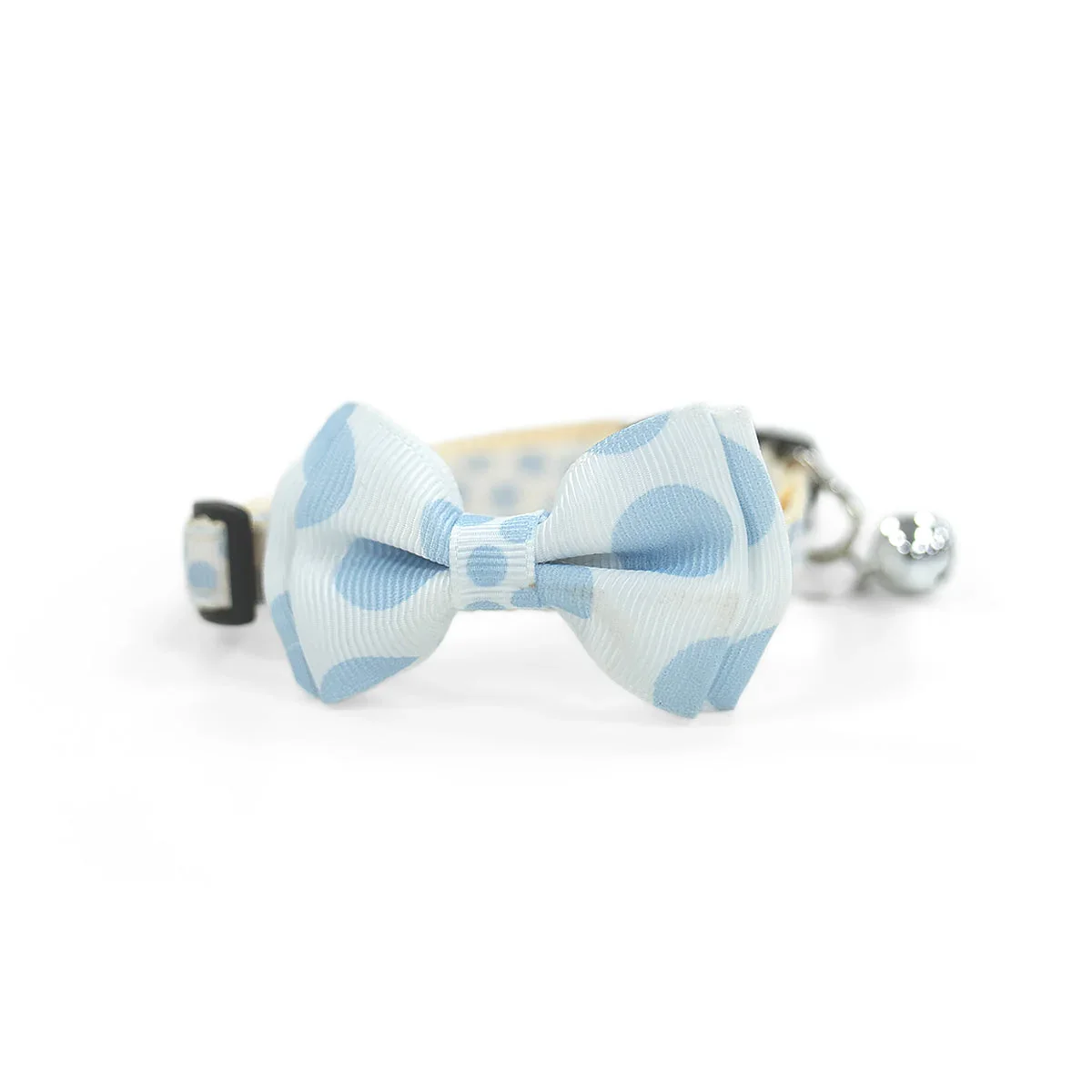 ZL Blueberry Dot Bell & Bow Cat Collar - Image 6