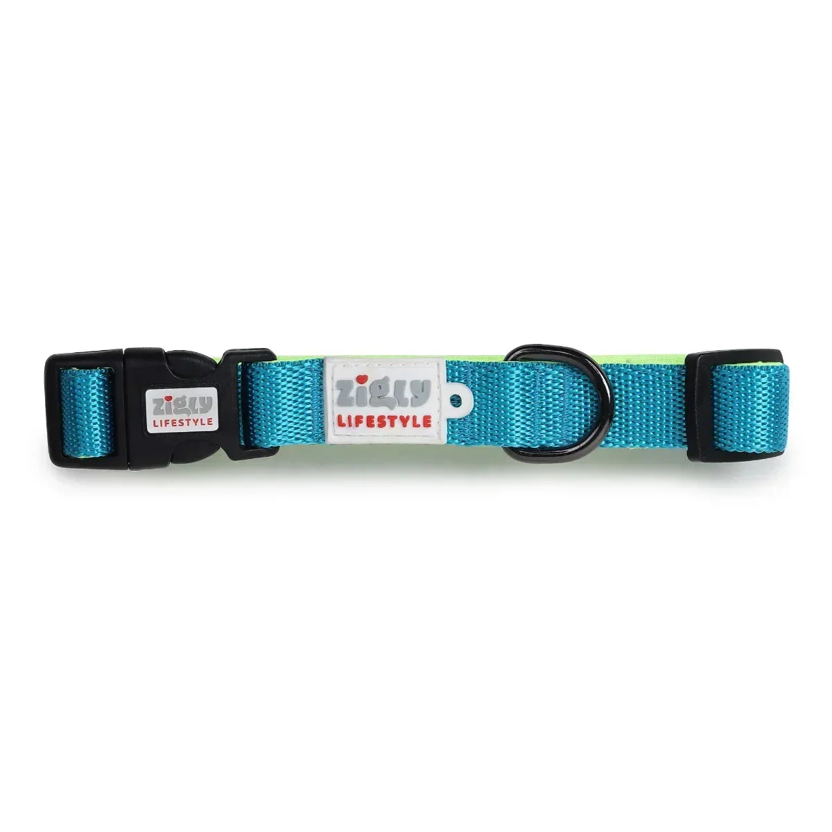 ZL Classic Padded Dog Collar - Neon Green - Image 3