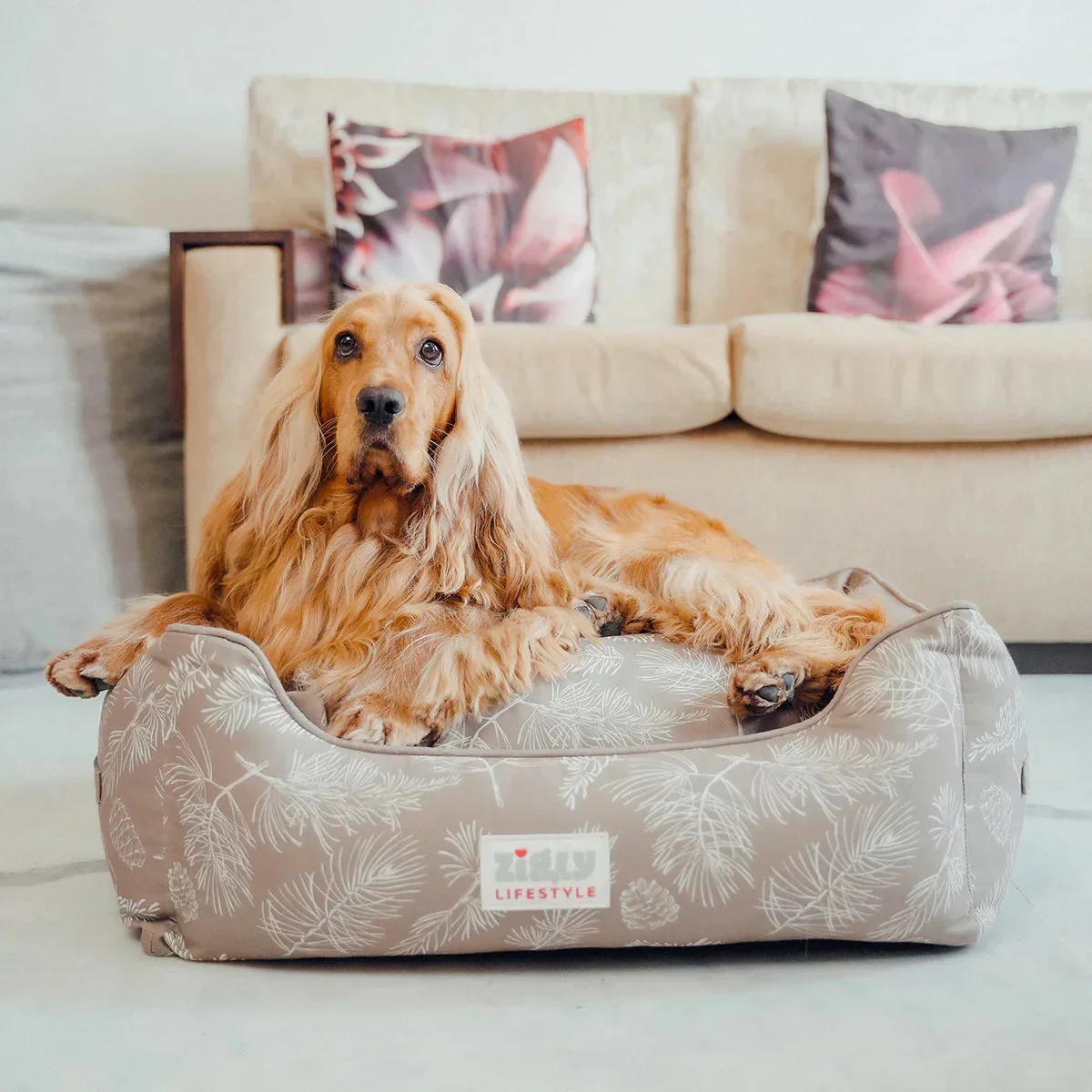 ZL Leaflet Cozy Lounger Dog Bed - Image 6