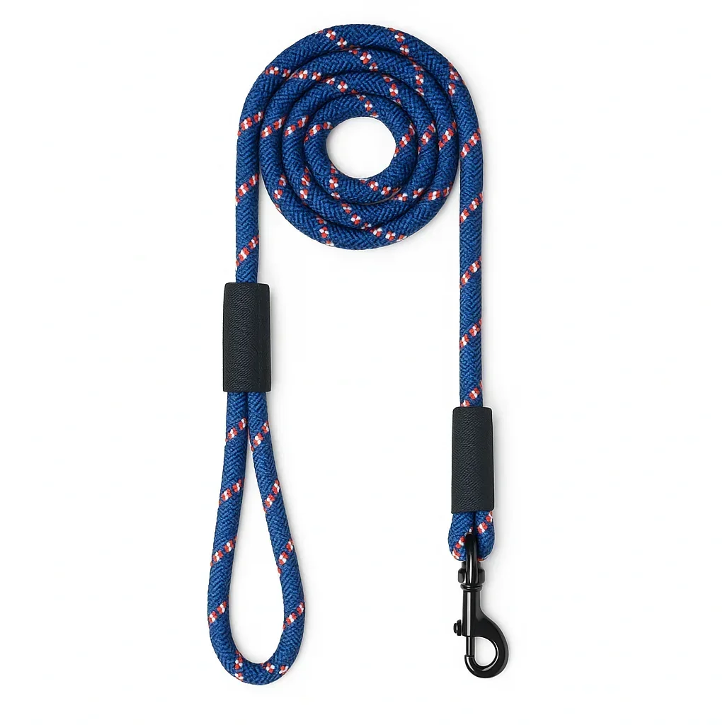 ZL Reflective Rope Dog Leash - Blue - Image 3