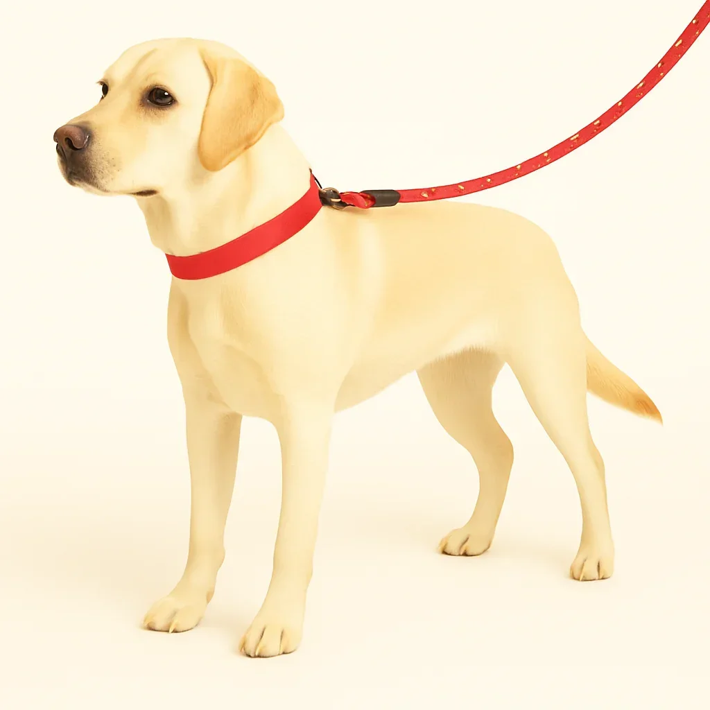ZL Reflective Rope Dog Leash - Red  - Image 5