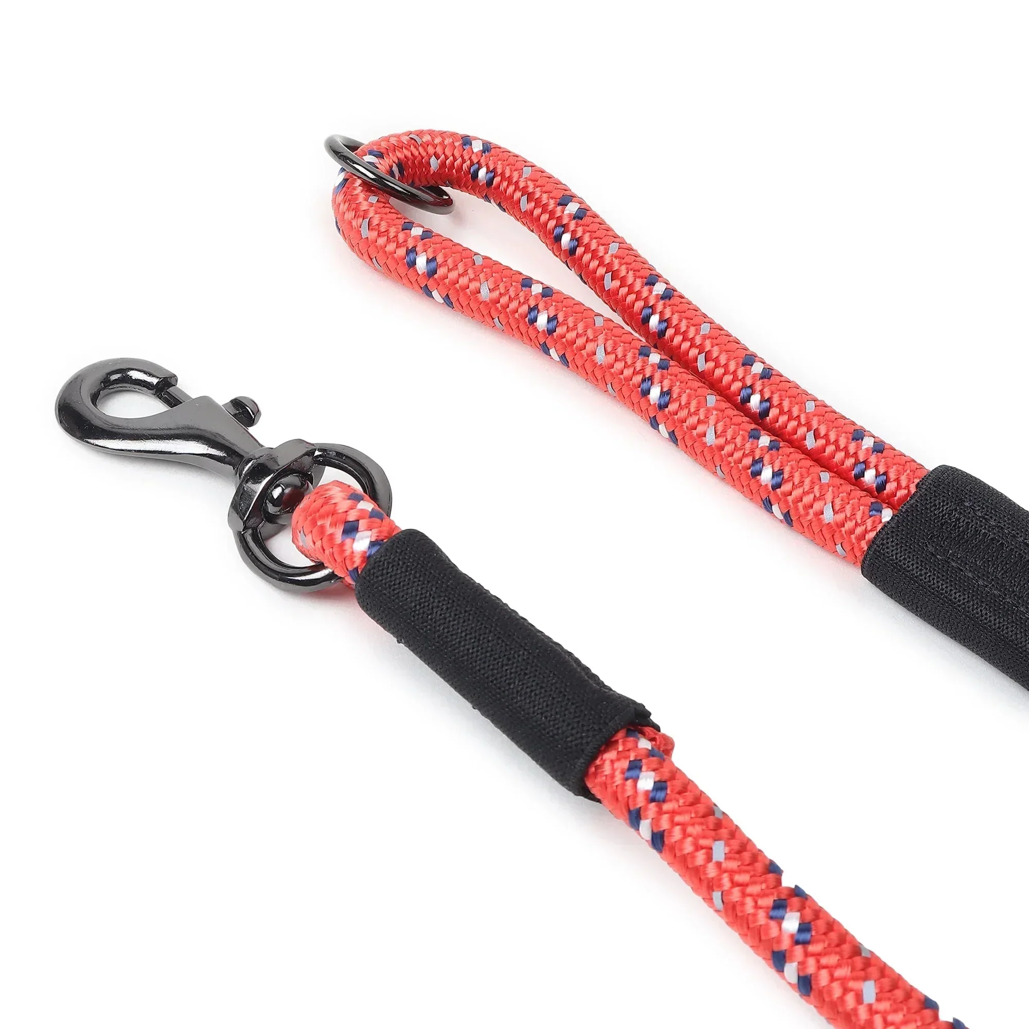 ZL Reflective Rope Dog Leash - Red  - Image 7