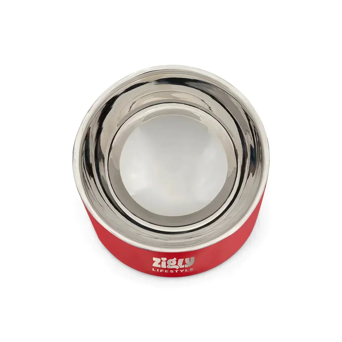 ZL Ultimate Double Walled Cat Bowl - Red - 250ml - Image 4